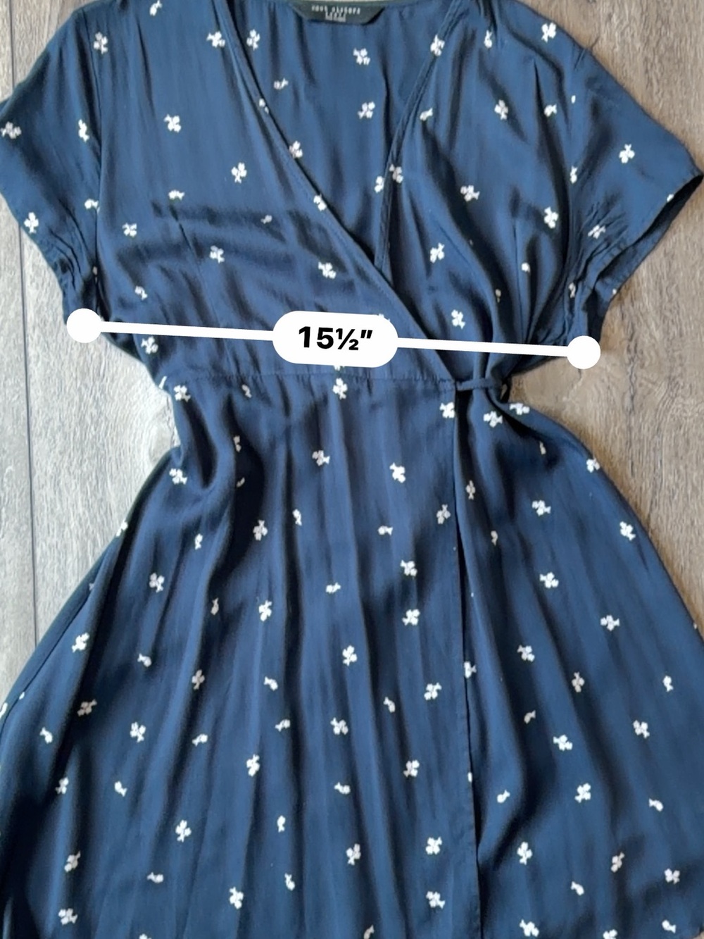 Knot sisters- Classic Preppy Flowy Mini Wrap Dress! Tailgate or Concert Ready! - Picture 5 of 7